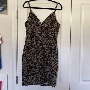 Express Cheetah Mini Dress
